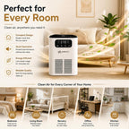 Airnest Aura Desktop Air Purifier for home— H13 HEPA, PM2.5 Display & Aromatherapy