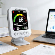 Airnest Smart AQI Monitor — Real-Time CO₂, PM2.5 for Indian Homes