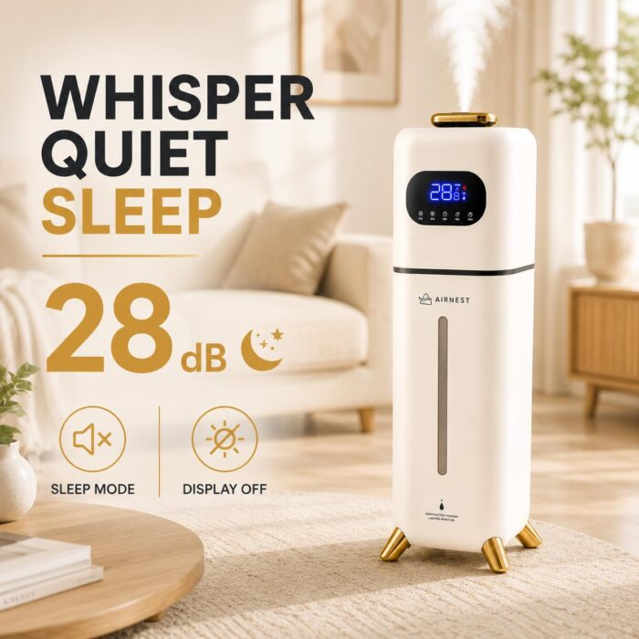 Ultrasonic Humidifier | Silent + UV + Smart humidity control