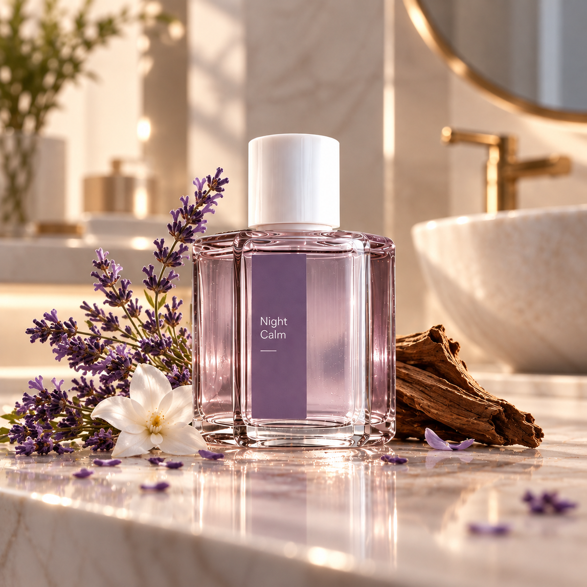Airnest Night Calm lavender washroom fragrance refill, 40 ml bottle for the Airnest wall diffuser