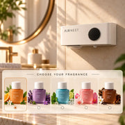 Airnest smart wall diffuser with motion sensor and a 40 ml washroom fragrance of your choice