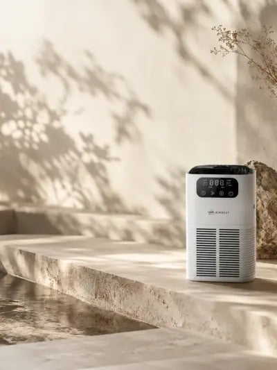 Airnest Aura Desktop Air Purifier for home— H13 HEPA, PM2.5 Display & Aromatherapy