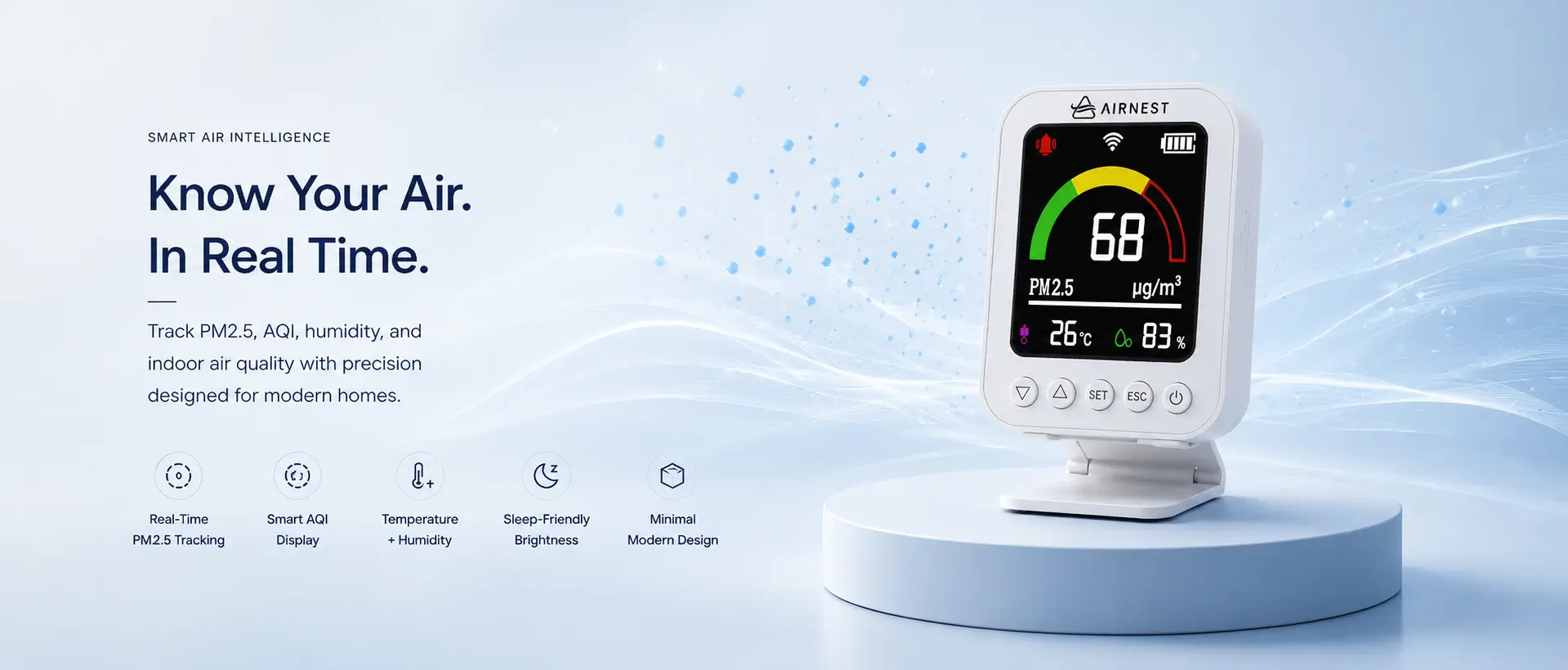 Airnest AQI Monitor Home